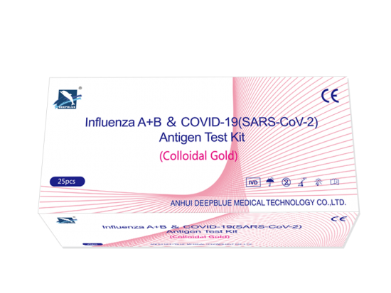 Kit de prueba de antígeno de influenza A+B & COVID-19(SARS-CoV-2)